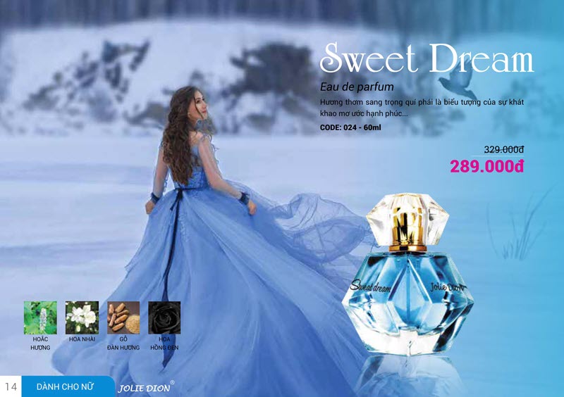 Nước Hoa Nữ Sweet Dream Jolie Dion