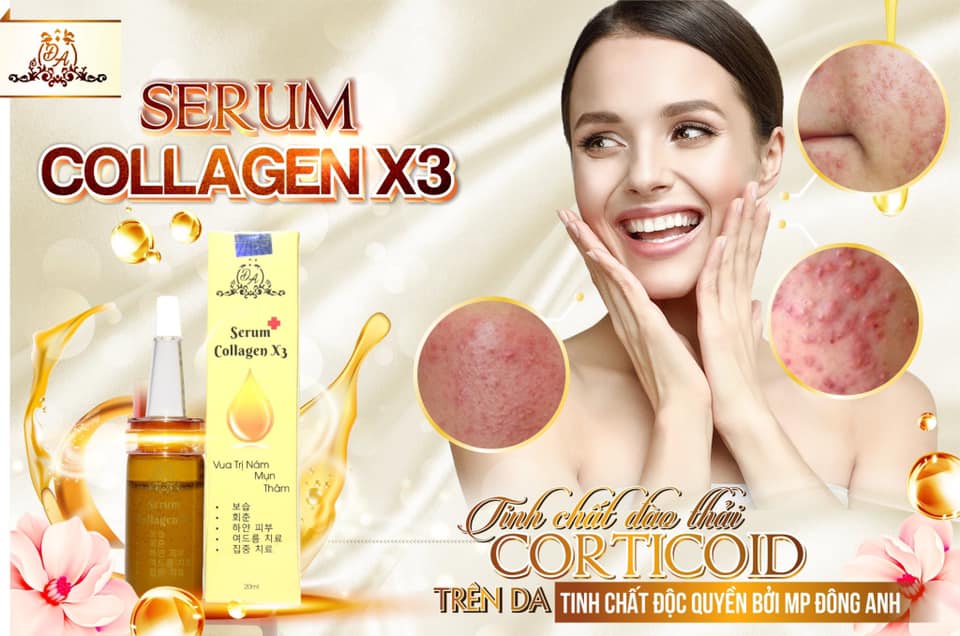 Serum trị nám Collagen X3 Đông Anh