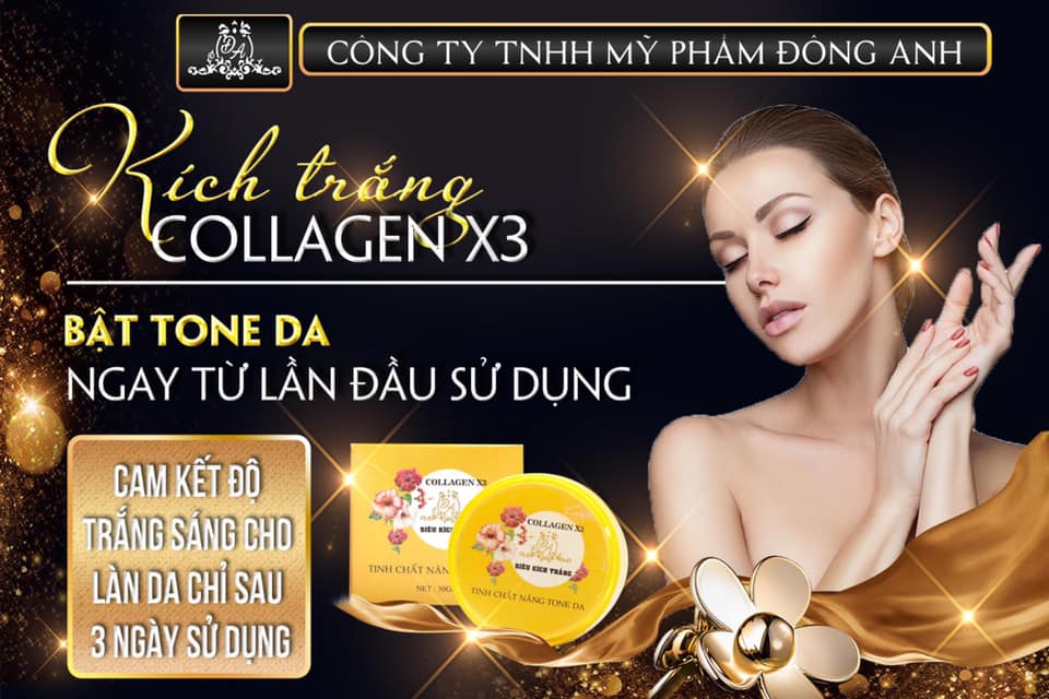 Kem kích trắng Collagen X3 Đông Anh